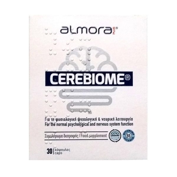 almora PLUS® CEREBIOME Συμπλήρωμα για την Φυσιολογική Ψυχολογική & Νευρική Λειτουργία 30 κάψουλες