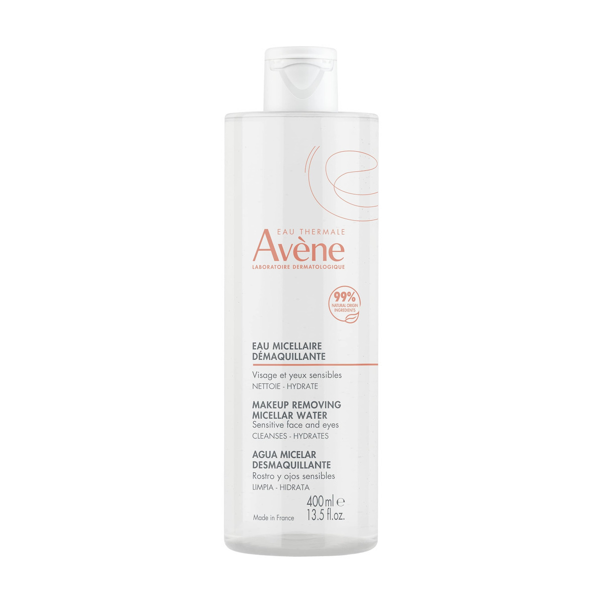 Eau Thermale Avène Eau Micellaire Demaquillante Micellar Water Αφαίρεσης Μακιγιάζ Προσώπου & Ματιών 400ml