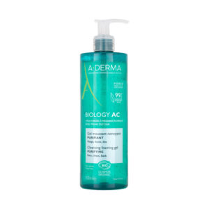 A-Derma Biology Ac Gel Καθαρισμού Προσώπου για Ακνεϊκές Επιδερμίδες 400ml