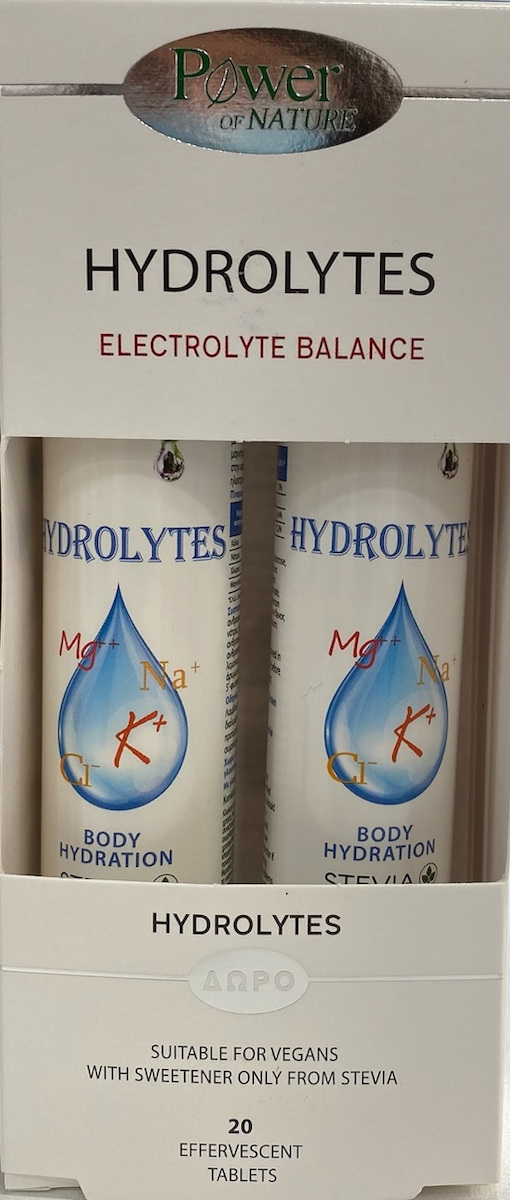 Power Of Nature Hydrolytes 2 x 20 αναβράζοντα δισκία