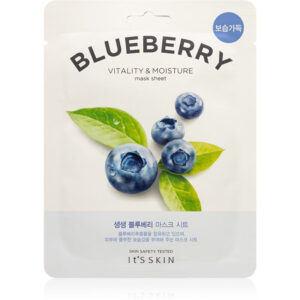 It's Skin Blueberry Sheet Μάσκα Προσώπου για Ενυδάτωση / Λείανση