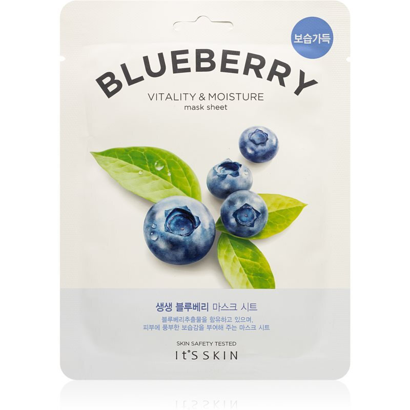 It's Skin Blueberry Sheet Μάσκα Προσώπου για Ενυδάτωση / Λείανση