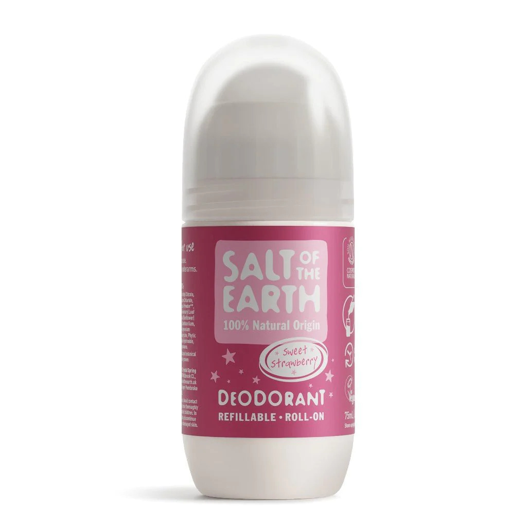 Salt of the Earth Sweet Strawberry Refillable Φυσικό Αποσμητικό σε Roll-On Χωρίς Αλουμίνιο 75ml