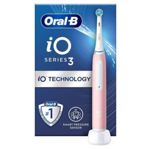 Oral-B iO Series 3 Ηλεκτρική Οδοντόβουρτσα με Αισθητήρα Πίεσης Ροζ