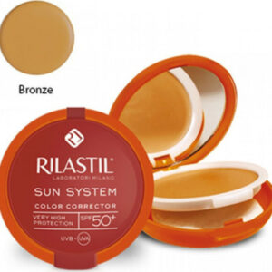 Rilastil Sun System Uniforming Compact Αντηλιακή Πούδρα Προσώπου SPF50 με Χρώμα 03 Bronze 10gr