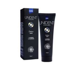 InterMed Unident Pharma Detox Care Οδοντόκρεμα με Ενεργό Άνθρακα για Λεύκανση 75ml