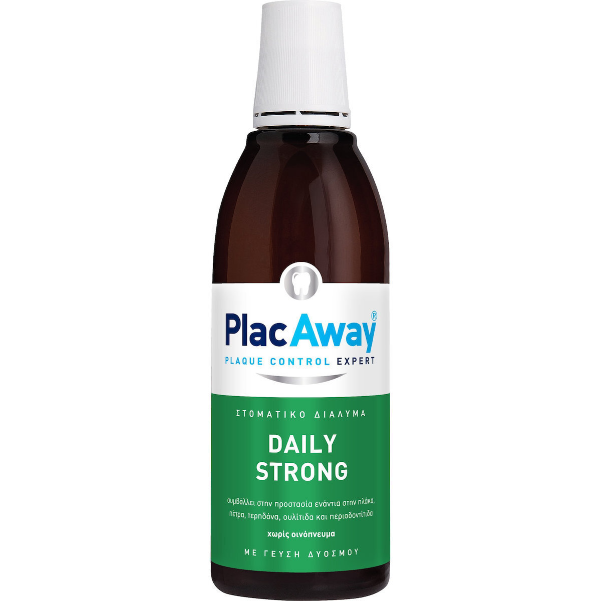 PlacAway Daily Strong με Δροσερή Γεύση Δυόσμου Στοματικό Διάλυμα Καθημερινής Προστασίας 500ml