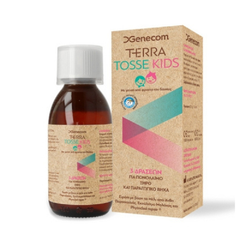 Genecom Terra Tosse Kids Σιρόπι για Παιδιά για Ξηρό και Παραγωγικό Βήχα Φρούτα του Δάσους 150ml