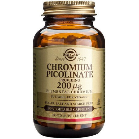 Solgar Chromium Picolinate 200mg 90 φυτικές κάψουλες