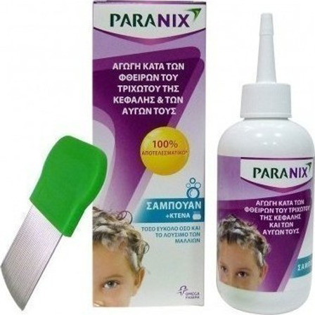Paranix Αντιφθειρικό Σαμπουάν & Χτενάκι για Παιδιά 200ml