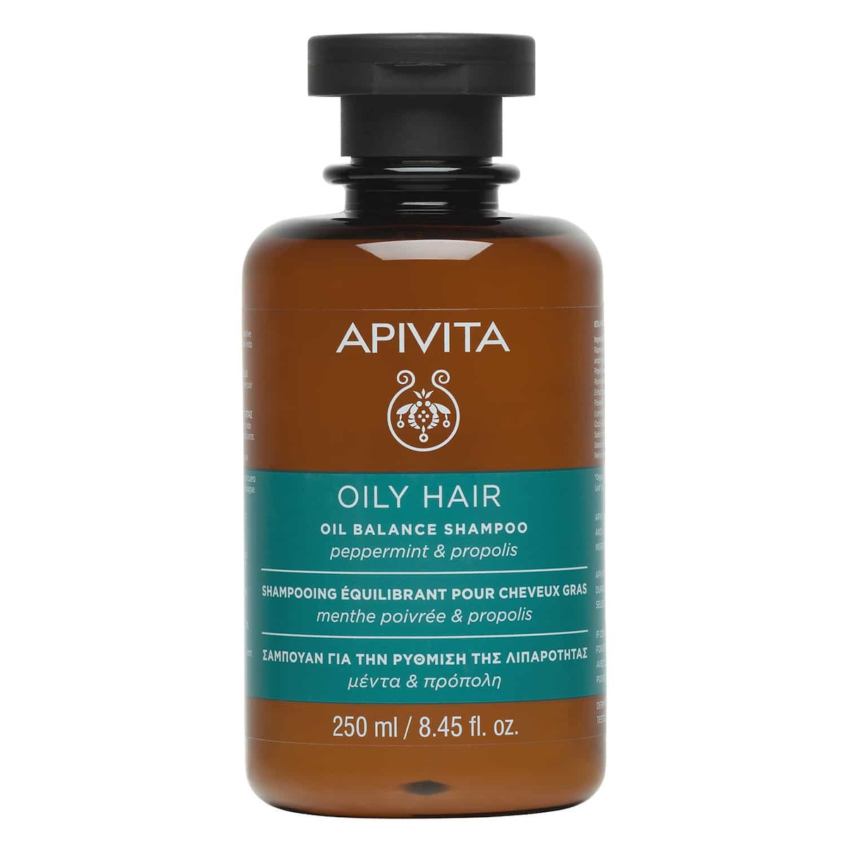 Apivita Oil Balance Peppermint & Propolis Σαμπουάν κατά της Σμηγματορροϊκής Δερματίτιδας για Λιπαρά Μαλλιά 250ml