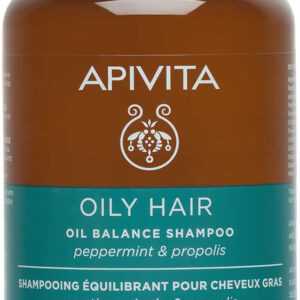 Apivita Oil Balance Peppermint & Propolis Σαμπουάν κατά της Σμηγματορροϊκής Δερματίτιδας για Λιπαρά Μαλλιά 250ml