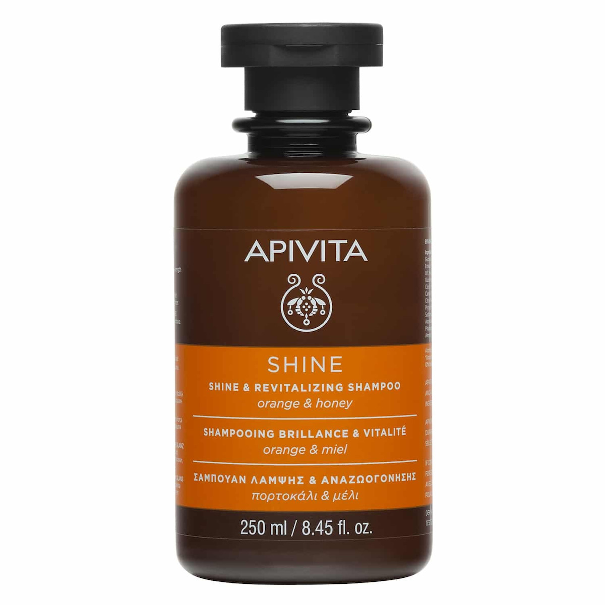 Apivita Shine & Revitalizing Orange Honey Σαμπουάν Αναδόμησης/Θρέψης για Όλους τους Τύπους Μαλλιών 250ml