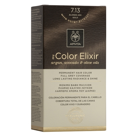 Apivita My Color Elixir Βαφή Μαλλιών Χωρίς Αμμωνία 7.13 Ξανθό Σαντρέ Μελί 50ml