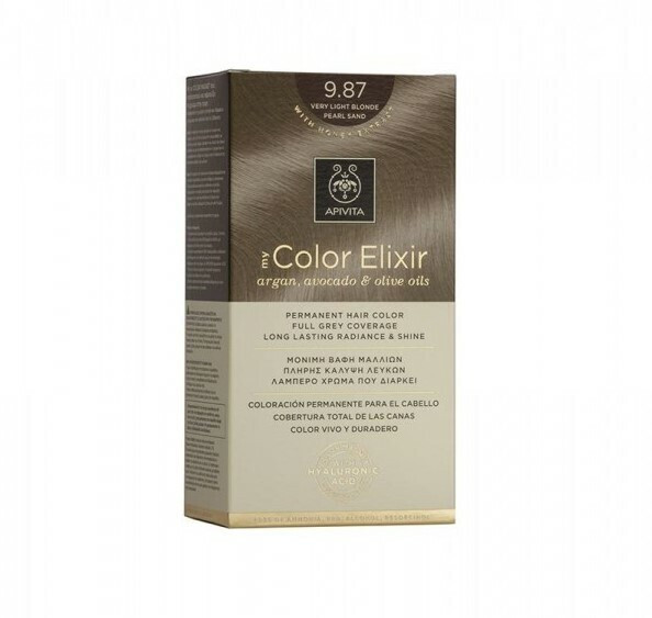 Apivita My Color Elixir Βαφή Μαλλιών Χωρίς Αμμωνία 9.87 Ξανθό Πολύ Ανοιχτό Περλέ Μπεζ 50ml