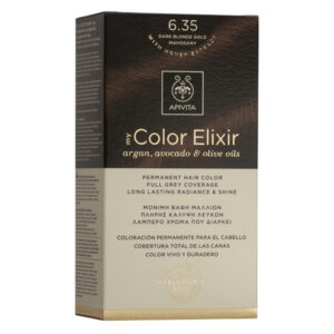 Apivita My Color Elixir Βαφή Μαλλιών Χωρίς Αμμωνία 6.35 Ξανθό Σκούρο Μελί Μαονί 50ml