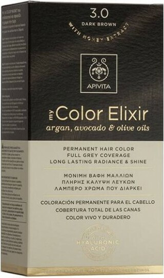 Apivita My Color Elixir Βαφή Μαλλιών Χωρίς Αμμωνία 3.0 Καστανό Σκούρο 50ml