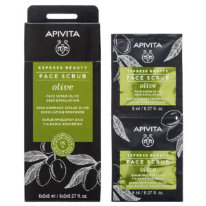 Apivita Express Beauty Olive Scrub Προσώπου 2 x 16ml