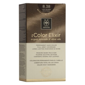 Apivita My Color Elixir Βαφή Μαλλιών Χωρίς Αμμωνία 8.38 Ξανθό Ανοιχτό Μελί Περλέ 50ml