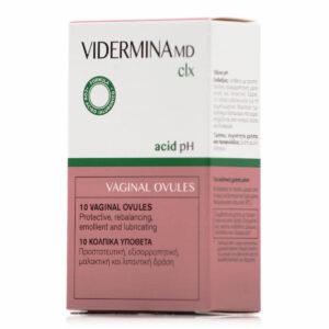 Epsilon Health Vidermina CLX Κολπικά Υπόθετα με Αντιμικροβιακή Δράση