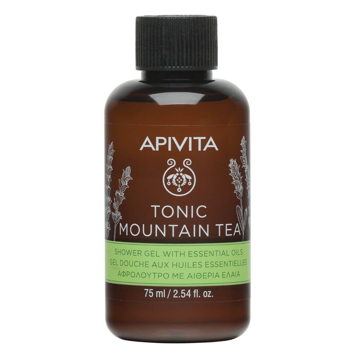 Apivita Tonic Mountain Tea Αφρόλουτρο σε Gel 75ml