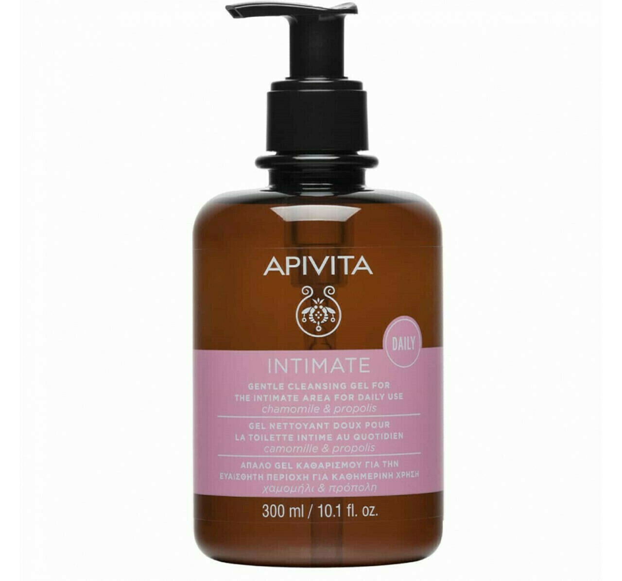 Apivita Intimate Daily Gel για Καθαρισμό της Ευαίσθητης Περιοχής με Χαμομήλι & Πρεβιοτικά 300ml