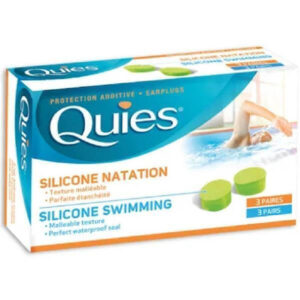 Quies Silicone Swimming Ωτοασπίδες Σιλικόνης για Κολύμβηση 6τμχ σε Πράσινο Χρώμα