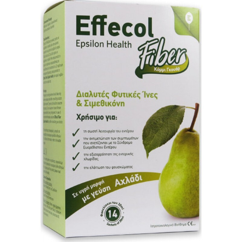 Epsilon Health Effecol Fiber Ειδικό Συμπλήρωμα Διατροφής 14 φακελίσκοι Αχλάδι