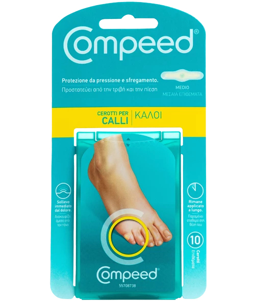 Compeed Επιθέματα Corn με Gel για τους Κάλους Medium 10τμχ