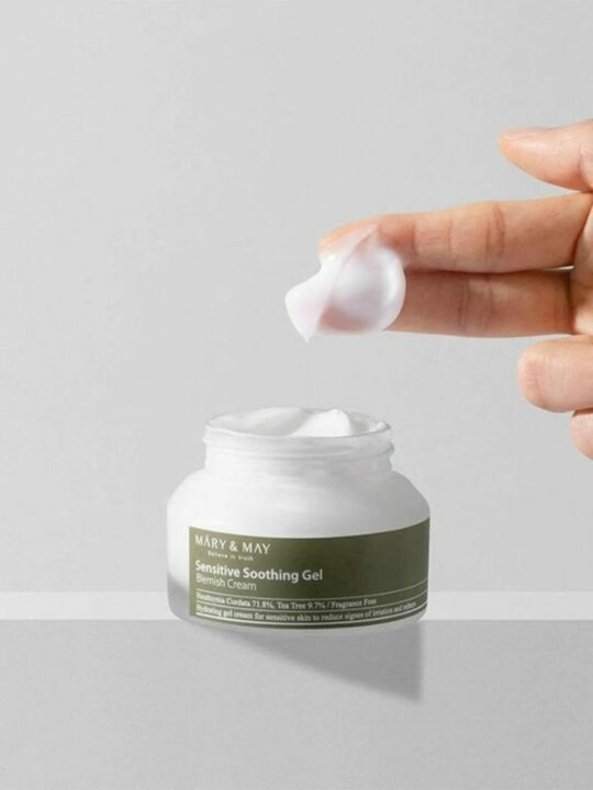 Mary & May Sensitive Soothing Light Gel-Κρέμα Προσώπου για Ενυδάτωση, Ατέλειες & Ερυθρότητα με Υαλουρονικό Οξύ & Πανθενόλη 70gr - Image 4