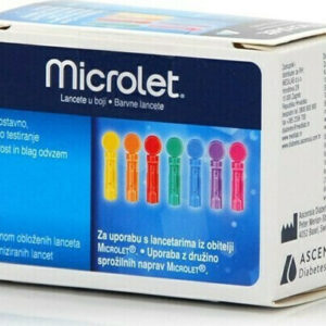 Ascensia Microlet Colored Σκαρφιστήρες 25τμχ