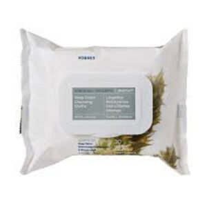 Korres Olympus Tea Deep Detox Cleansing Τσάϊ του Ολύμπου Μαντηλάκια Αφαίρεσης Μακιγιάζ Προσώπου 30τμχ