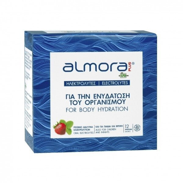 almora PLUS® Ηλεκτρολύτες για την Ενυδάτωση του Οργανισμού Φράουλα 12 φακελίσκοι