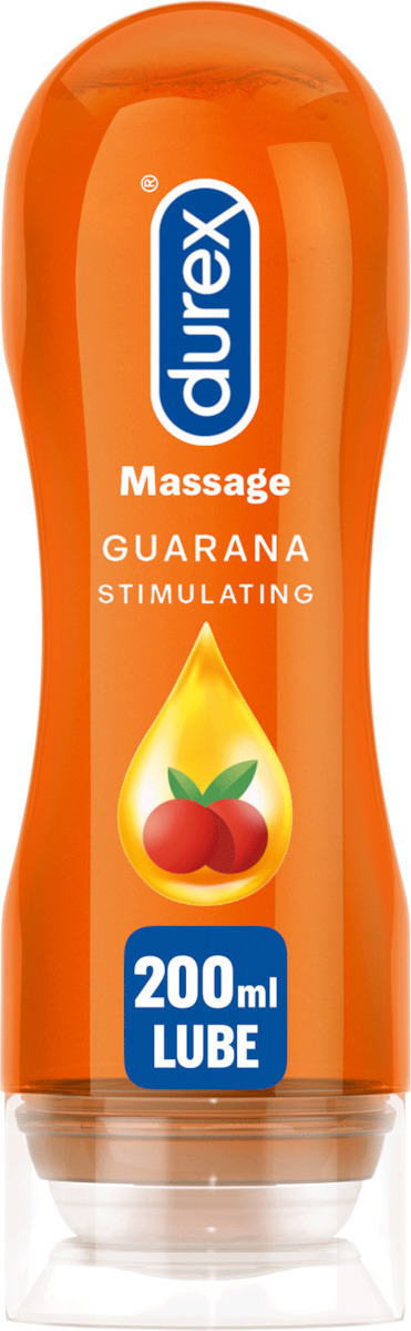 Durex Massage 2 in 1 Guarana Stimulating Κολπικό Λιπαντικό Gel 200ml