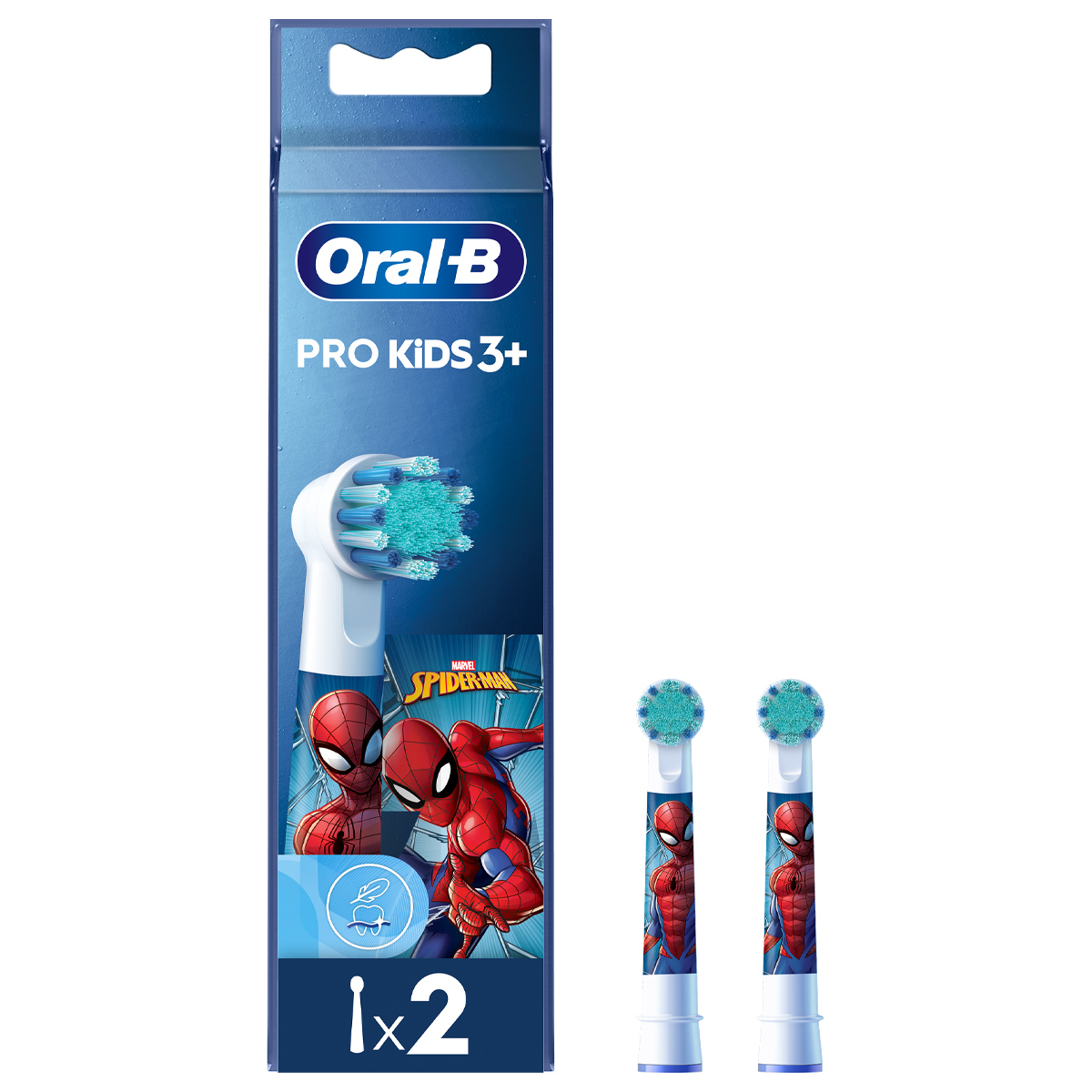 Oral-B Spiderman Ανταλλακτικές Κεφαλές Ηλεκτρικής Οδοντόβουρτσας για 3+ Χρονών 2τμχ