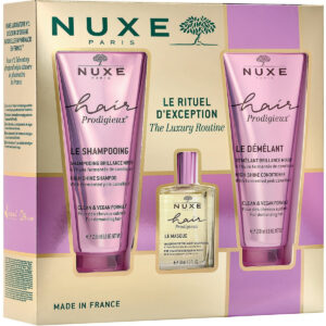 Nuxe The Luxury Routine Σετ Περιποίησης Μαλλιών Λάμψης με Σαμπουάν, Μάσκα και Conditioner 3τμχ