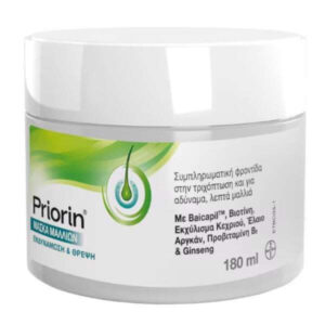 Priorin Hair Mask Μάσκα Μαλλιών Συμπληρωματική Φροντίδα για Αδύναμα, Λεπτά Μαλλιά για Τριχόπτωση 180ml