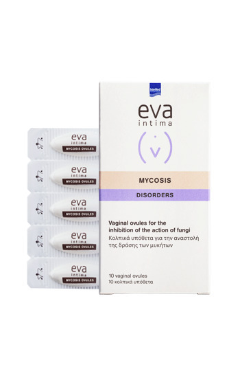InterMed Eva Intima Mycosis Disorders Κολπικά Υπόθετα με Αντιμικροβιακή Δράση με Χαμομήλι