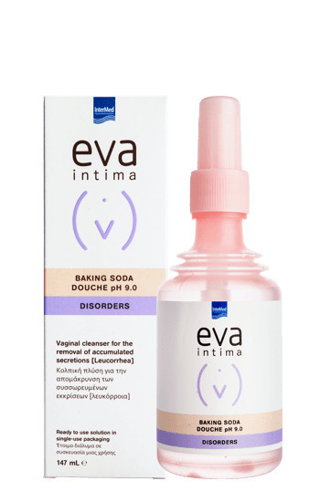 InterMed Eva Intima Baking Soda Douche Disorders pH 9 Υγρό Καθαρισμού για την Ευαίσθητη Περιοχή 147ml