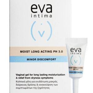 InterMed Eva Intima Moist Long Acting pH 3 Gel για Ενυδάτωση της Ευαίσθητης Περιοχής με Χαμομήλι & Υαλουρονικό 2ml 9τμχ