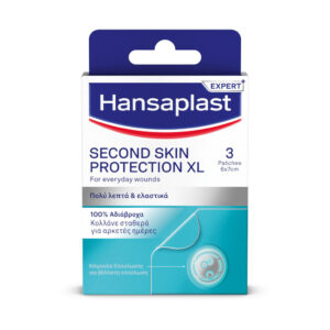 Hansaplast Second Skin Protection Αυτοκόλλητα Επιθέματα XL 7x6cm 3τμχ