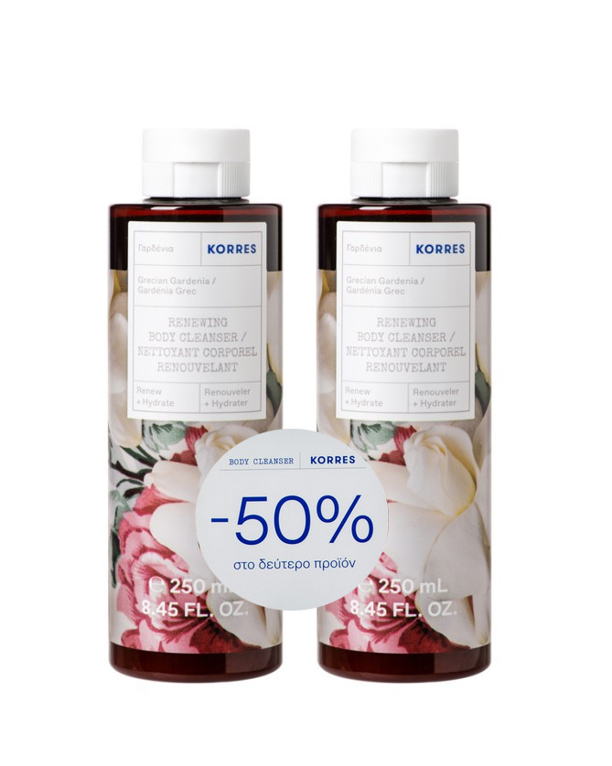 Korres Γαρδένια Αφρόλουτρο σε Gel 2x250ml