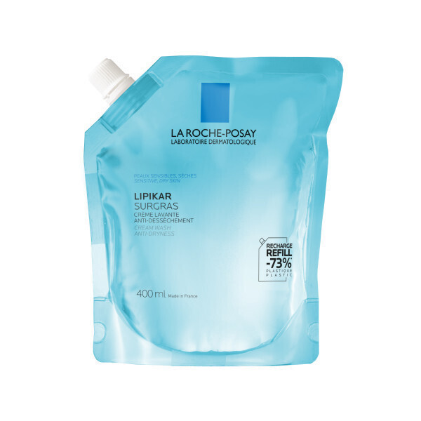 La Roche Posay Lipikar Surgras Υγρό Καθαρισμού για το Πρόσωπο & το Σώμα Refill 400ml