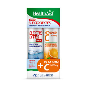 Health Aid Electrolytes Sport & Vitamin C 1000mg Πορτοκάλι 2 x 20 αναβράζοντα δισκία