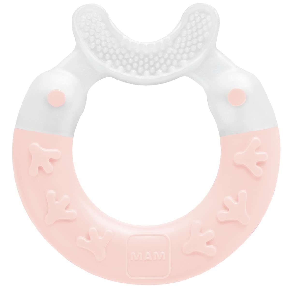 Mam Bite & Brush Μασητικός Κρίκος Οδοντοφυΐας Χωρίς BPA για 3 m+ Light Pink 560G