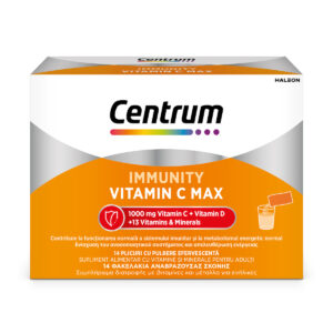 Centrum Immunity Vitamin C Max για Ενίσχυση του Ανοσοποιητικού και Ενέργεια 14 φακελίσκοι