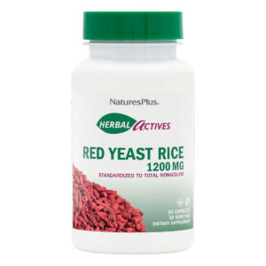 Nature's Plus Herbal Actives Red Yeast Rice 1200mg Ειδικό Συμπλήρωμα Διατροφής 60 φυτικές κάψουλες