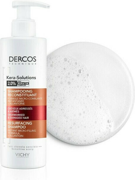 Vichy Dercos Kera Solutions Σαμπουάν για το Ευαίσθητο Τριχωτό για Εύθραυστα Μαλλιά 250ml