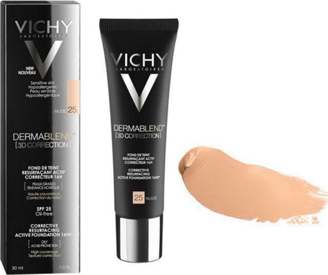 Vichy Dermablend 3D Correction Liquid Foundation 25 Nude 30ml