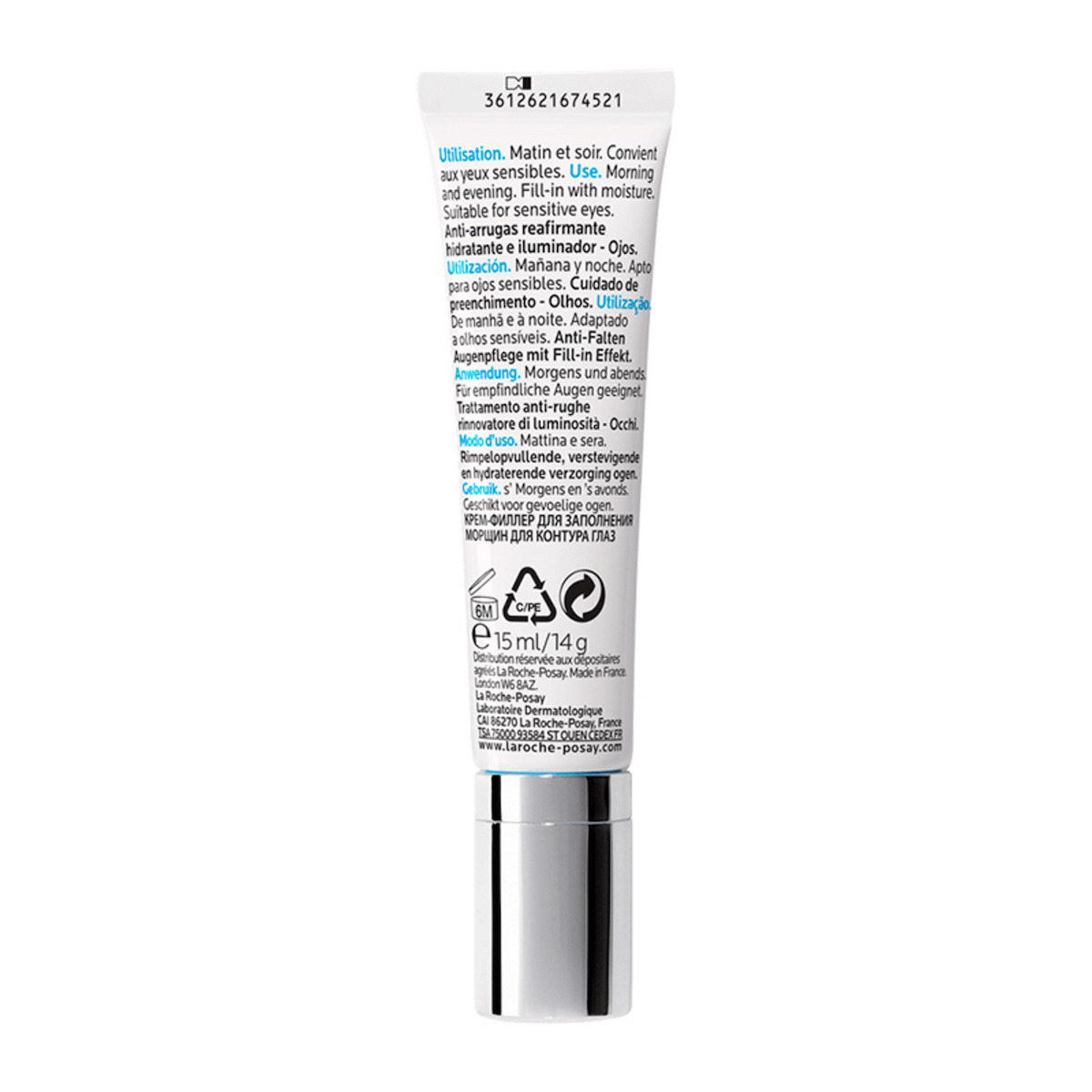 La Roche Posay Redermic C Αντιγηραντική & Συσφικτική Κρέμα Ματιών κατά των Μαύρων Κύκλων με Υαλουρονικό Οξύ & Βιταμίνη C 15ml - Image 9